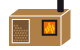 Tiled stove Icon