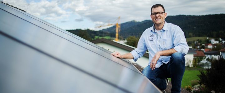 Solaranlage und Pelletsheizung im Generationenhaus in Wolfurt. Bildnachweis Markus Gmeiner