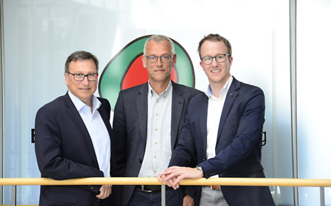 Die neue Führungsetage im Energieinstitut Vorarlberg: Obmannstellvertreter Helmut Mennel, Geschäftsführer Josef Burtscher und Obmann Landesrat Christian Gantner.