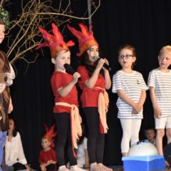 . Krönender Projektabschluss im Kindergarten Weissenbild (Lauterach) war das eigens erarbeitete Musical „Königreich der Elemente“. Bild: Gabriela Paulmichl
