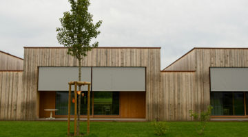 Kinderhaus Am Entenbach Lauterach, Aussenansicht, CR Caroline Begle